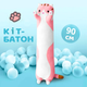 Мягкая игрушка обнимашка кот батон 90см розовый - изображение 2
