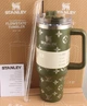 Термос термокружка Stanley Quencher H2.0 Tumbler из нержавеющей стали 1,18 л KT6007842 Olive Green Monogram - изображение 1
