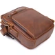 Мужская деловая сумка с ручкой для переноса в руке из натуральной кожи VINTAGE Bag 23033 Коричневый - изображение 5