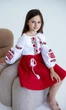 Дитяча сукня-вишиванка vishivano4ka 818-2.7 110 біло-червона - изображение 7
