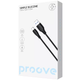 Кабель для зарядки Proove Simple Silicone, USB to Type-C, 3 А, довжина 1 м, Чорний (CCSS15001201) - зображення 2