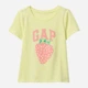 Детский летний комплект (футболка + шорты) для девочки Gap 801024020 104 см Желтый (1159839702) - изображение 2