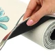 Килимок для йоги Льняний (Yoga mat) двошаровий 3мм Record (розмір 183x61x0,3см, джут, каучук, бежевий, з квітковим принтом) (FI-7157-2) - зображення 4