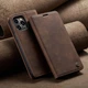 Чехол книжка Caseme с магнитом для iPhone 11 Pro Max кофейный бумажник - изображение 1