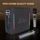 Портативная беспроводная колонка Sing-e ZQS V100 Karaoke с 2-мя микрофонами 60W, 4000mAh Черный 57223 - изображение 10