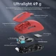 Ігрова бездротова миша ATTACK SHARK X3 Red PAW3395, 26000 DPI, 2.4G/Bluetooth/Кабель - зображення 14