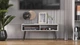 Тумба под ТВ Невада Ferrum-decor 45x100x38 Черный металл ДСП Бетон 16 мм (FRD-106719) - изображение 6