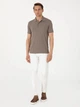 Поло длинное мужское Pierre Cardin G021SZ011-000-2248489(Kahverengi) 2XL Коричневое (8683858804253) - изображение 3