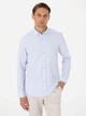 Сорочка бавовняна чоловіча Pierre Cardin G021SZ004-000-2211547 (Aсık Mavi) 3XL Блакитна (8683858544456) - зображення 1