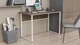 Компьютерный стол Коди Ferrum-decor Дуб трюфель 16 мм, металл белый, 100x60х75 см - изображение 3