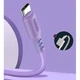 Дата кабель USB 2.0 AM to USB-C 1.0m soft silicone violet ColorWay - изображение 3