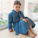 Дитячий халат унісекс довгий бавовняний Trendy Тot 03-01292 індіго 134 см (9 років) - зображення 4