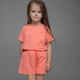 Трикотажні шорти для дівчинки пояс на резинці Trendy Тot 03-01236 кораловий 86 см (18 мiс.) - зображення 4