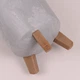 Горшок пластмассовый GRACIA TUBUS SLIM BETON EFFECT на ножках бетон 20 см 93641 - изображение 2