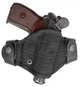 Поясна кобура A-Line C91 формована для ПМ Cordura 1000 термопласт шкіра чорна 40/50 мм - зображення 2