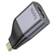Перехідник – адаптер HOCO UA33 Type-C to HDTV, Metal Gray - зображення 5