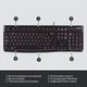 Клавіатура Logitech k120 (920-002643) Black, usb, стандартна, українська розкладка - зображення 6