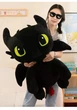Мягкая игрушка обнимашка Дракон Ночная Фурия Беззубик 75 см My Kigu Плюшевый Черный (9081/75) - изображение 6