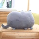 Мягкая плюшевая игрушка подушка кот пушин для игр и сна 40 см серый (9123) - изображение 3