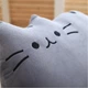Мягкая плюшевая игрушка подушка кот пушин для игр и сна 40 см серый (9123) - изображение 5