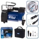 Автомобільний компресор Vitol 150psi 10Amp 37л R13-R16 прикурювач (K-30) - изображение 1