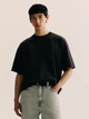 Футболка хлопковая длинная мужская H&M 1074658001c29 XL Черная (KC1000000051440) - изображение 1