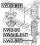 Пильовик амортизатора Febest (VWSHB-B6F) - зображення 2