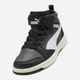 Дитячі демісезонні черевики для хлопчика Puma Rebound V6 Mid AC+ PS 39383229 32 (13UK) Чорні (4069156712621) - зображення 4