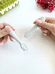 Ложки ергономічні силіконові дитячі, pre-spoon сірі - зображення 1