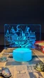 Светильник Harry Potter 3D ночник с изображением школы магии Хогвартс 16 цветов подсветки от USB и батареек с таймером и пультом - изображение 2