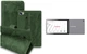Книга-трансформер Armor для планшета Thomson TEOX10 LTE, цвет Green crocodile - изображение 1