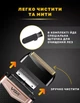 Портативна акумуляторна електробритва для стрижки бороди та вусів з USB VGR V-331 Pro Чорний + Щіточка для чищення - изображение 5