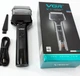 Акумуляторна електробритва для гоління обличчя з USB та IPX5 VGR V-371 Pro Чорний + Щіточка для очищення - изображение 5