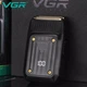 Акумуляторна електробритва для гоління бороди та вусів з USB VGR V-363 Pro Чорний + Щіточка для чищення - изображение 2