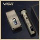 Бездротовий професійний набір машинка для стрижки та шейвер VGR V-649 акумуляторна водонепроникна сіткова для сухого і вологого гоління знімні насадки (1мм, 3мм, 5мм, 7мм) Бронзовий - изображение 2