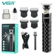 Акумуляторна машинка триммер для стрижки бороди та вусів з USB VGR V-170 Pro Чорний + Олія - изображение 1