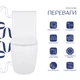 Унітаз-компакт Qtap Robin Ultra Quiet безободковий з сидінням Soft-close QT13226089AW - зображення 3