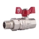 Кран шаровой "Американка" SD Forte 1/2" прямой SF220W15 - изображение 1