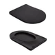 Унитаз напольный Qtap Robin Ultra Quiet безободковый с сиденьем Soft-Close MATT BLACK QT13226083AMB - зображення 8