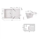 Кухонная мойка Lidz 790x495/230 WHI-01 (LIDZWHI01790495230) - изображение 2