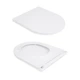 Унитаз подвесной Qtap Taurus безободковый с сиденьем Soft-close QT2433084EUQW - изображение 8