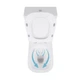 Унитаз-компакт Qtap Presto Quadro безободковый с сиденьем Soft-close QT24221215AW - изображение 6