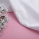 Ткань трикотаж Бифлекс 200 гр/м2 стрейчевая эластичная блестящая для купальников и спортивной одежды молоко 5115268 - изображение 3