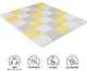 Mata piankowa puzzle KinderKraft Luno 150 x 180 cm 30 elementów Żółto-szara (5902533913602) - obraz 8