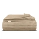 Плед покрывало вафельное 75x95 Beige Greek Waffle 5112173 - изображение 1