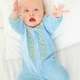 Велюровий чоловічок вишиванка для немовлят Trendy Tot 03-01527 блакитний 68 см (6 мiс.) - изображение 2