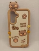 Детский резиновый чехол Happy Bear для Samsung Galaxy A16 Бежевый - изображение 1