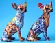 Статуэтка Чихуахуа аквапечать. Фигурка для интерьера Chihuahua 15*13*26 см - изображение 3