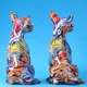 Статуэтка Чихуахуа аквапечать. Фигурка для интерьера Chihuahua 15*13*26 см - изображение 4