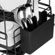 Suszarka do naczyń Springos metalowa dwupoziomowa 50 x 30 x 24 cm Czarna (5907719473215) - obraz 8